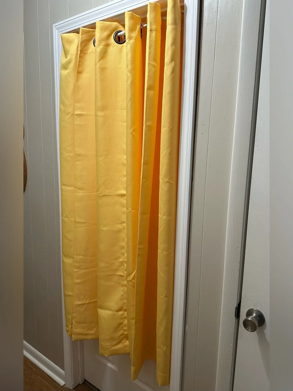 1 Pair (2 panels) Bright Yellow Curtains 48x62